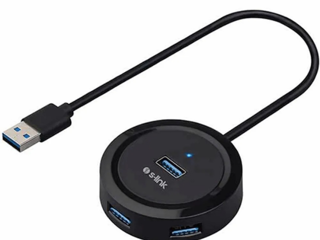 S-link Swapp SW-U300 4 Port Usb 3.0 Gri Usb Hub