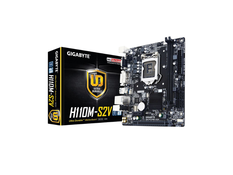 Gigabyte GA-H110M-S2V Intel 1151P D4 Vga Dvi USb3
