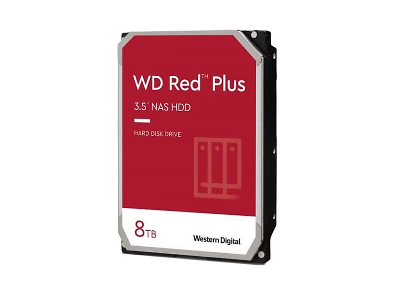 WD Red Plus Nas 8TB 3.5 5640Rpm SATA (WD80EFPX)