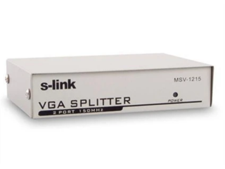 S-link MSV-1215 2 VGA 150Mhz Monitör Çoklayıcı