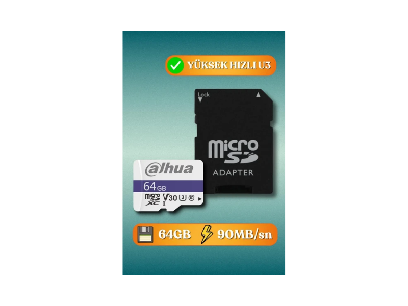 Dahua TF-C100/64GB  Mıcro SDxc 100mb/s   SN : 0819