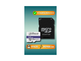 Dahua TF-C100/64GB  Mıcro SDxc 100mb/s   SN : 0819