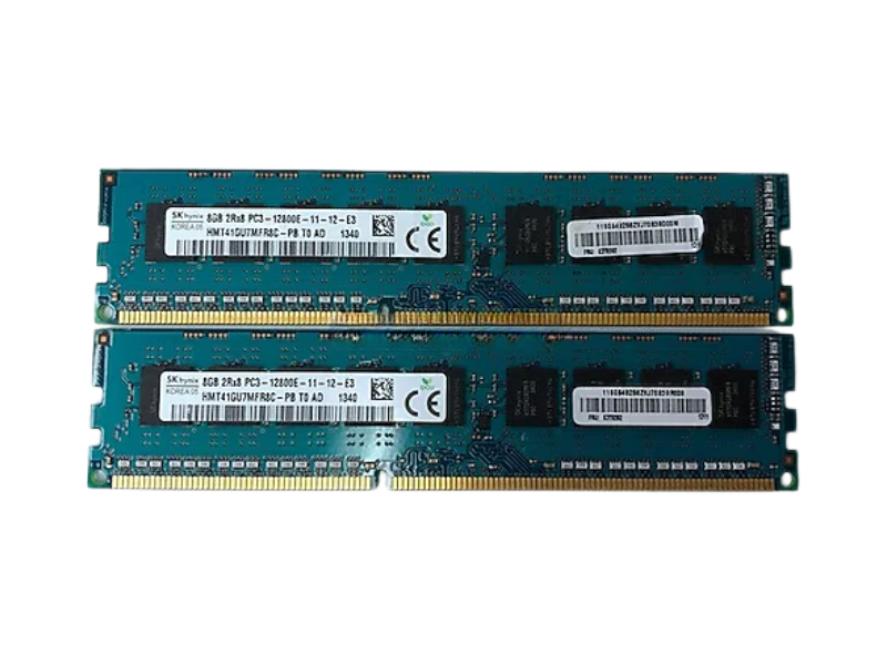 8GB (1X8GB) 1600MHZ PC3 12800MHZ ECC DUAL MEMORY